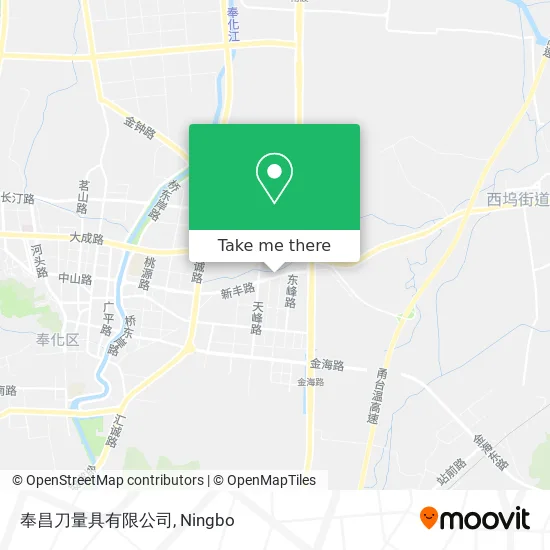奉昌刀量具有限公司 map