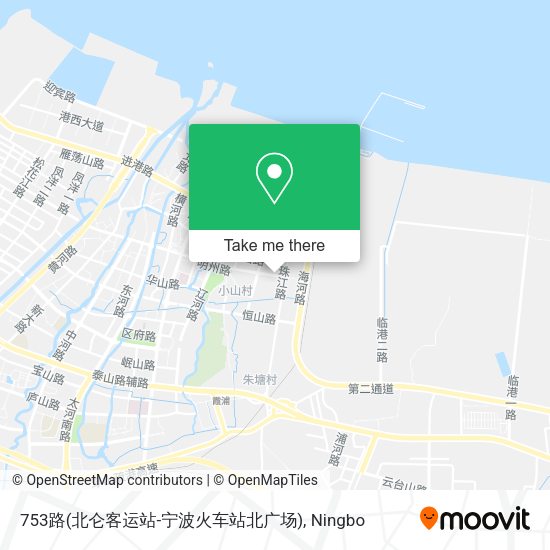 753路(北仑客运站-宁波火车站北广场) map