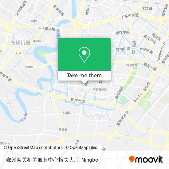 鄞州海关机关服务中心报关大厅 map