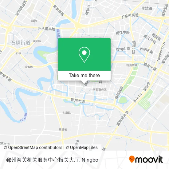 鄞州海关机关服务中心报关大厅 map