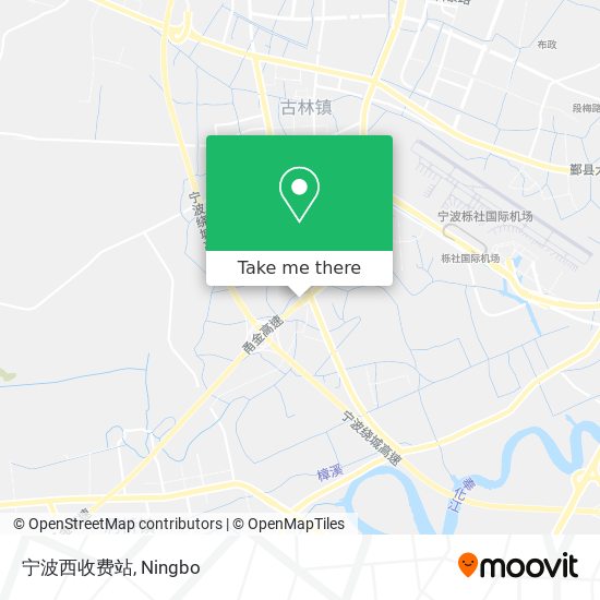 宁波西收费站 map