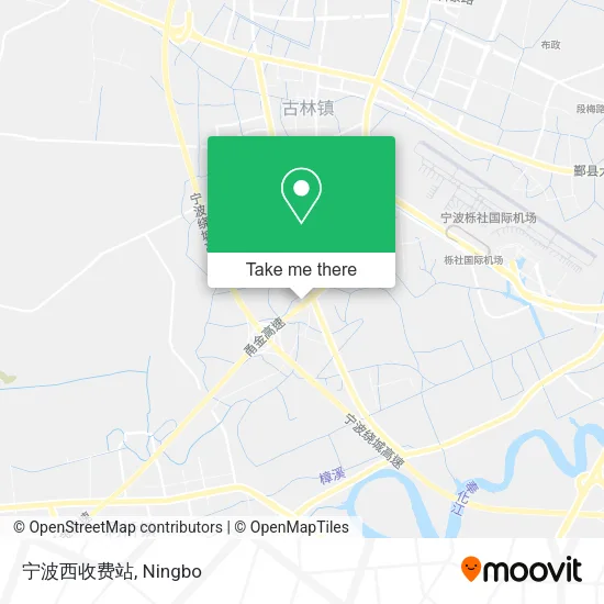 宁波西收费站 map