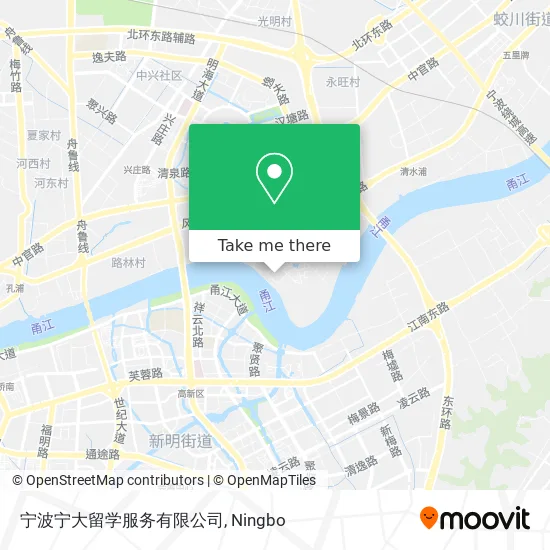 宁波宁大留学服务有限公司 map
