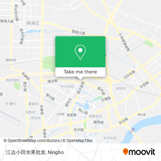 江边小田水果批发 map
