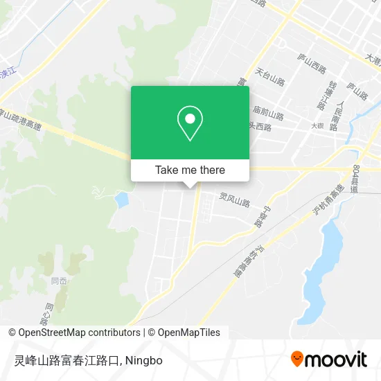 灵峰山路富春江路口 map