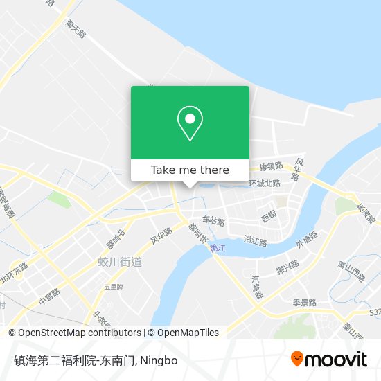 镇海第二福利院-东南门 map