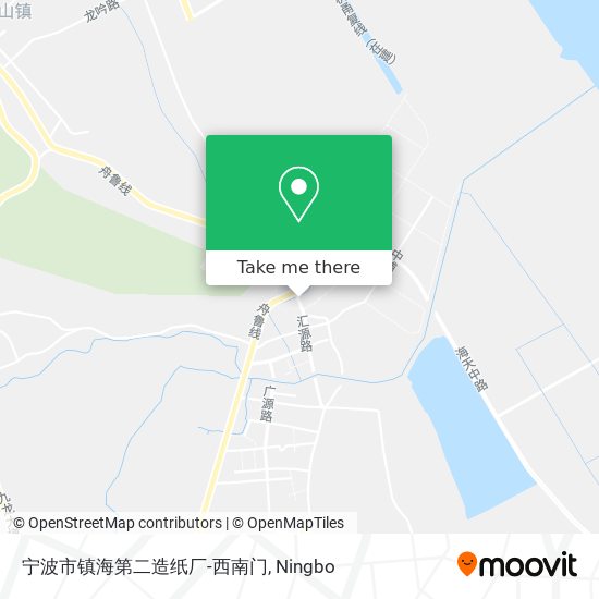宁波市镇海第二造纸厂-西南门 map
