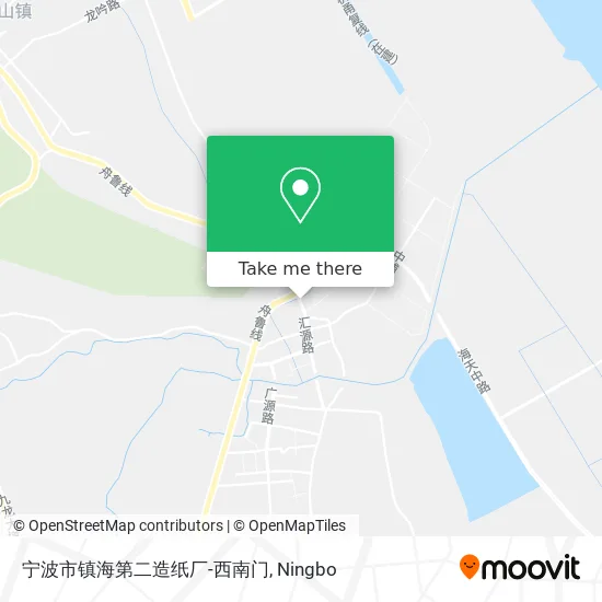 宁波市镇海第二造纸厂-西南门 map
