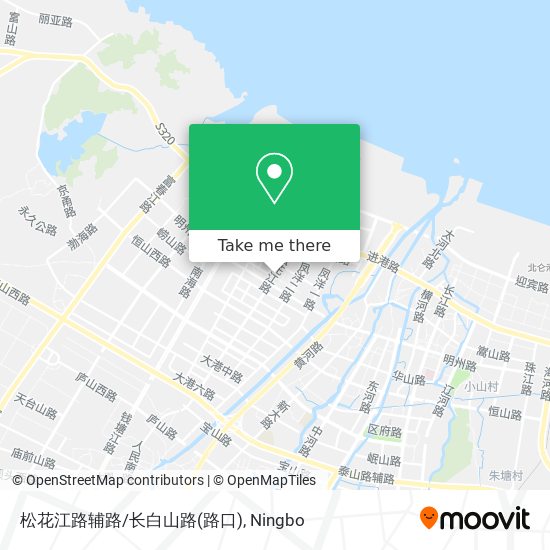 松花江路辅路/长白山路(路口) map