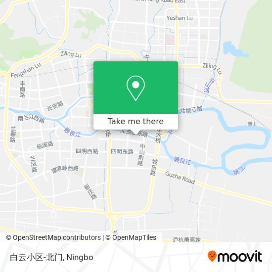 白云小区-北门 map