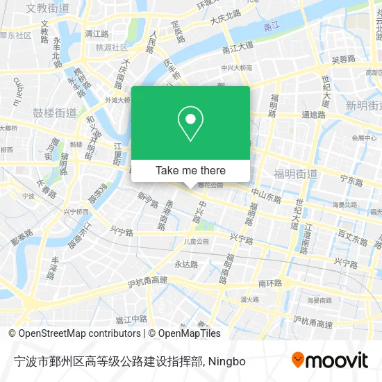 宁波市鄞州区高等级公路建设指挥部 map