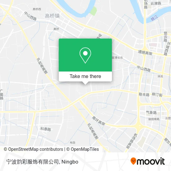 宁波韵彩服饰有限公司 map
