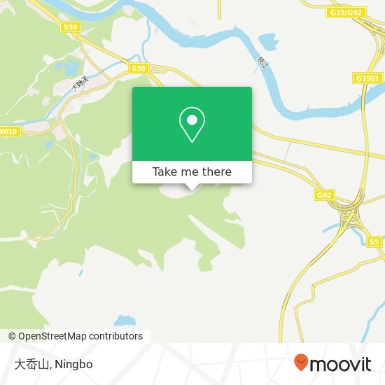 大岙山 map