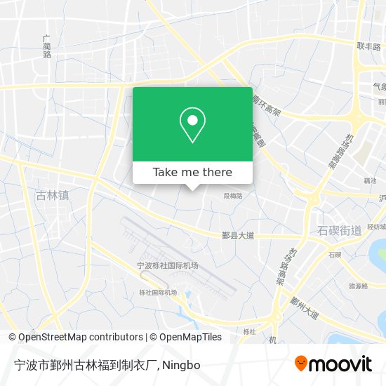 宁波市鄞州古林福到制衣厂 map