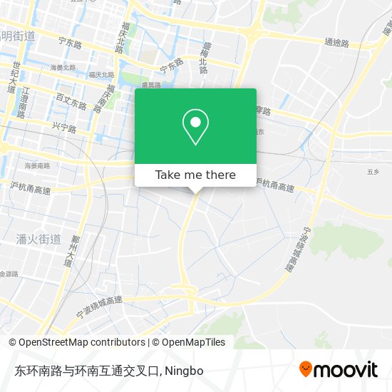 东环南路与环南互通交叉口 map