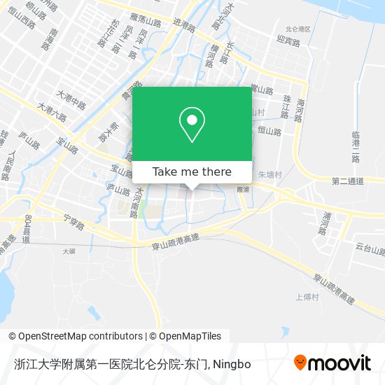 浙江大学附属第一医院北仑分院-东门 map