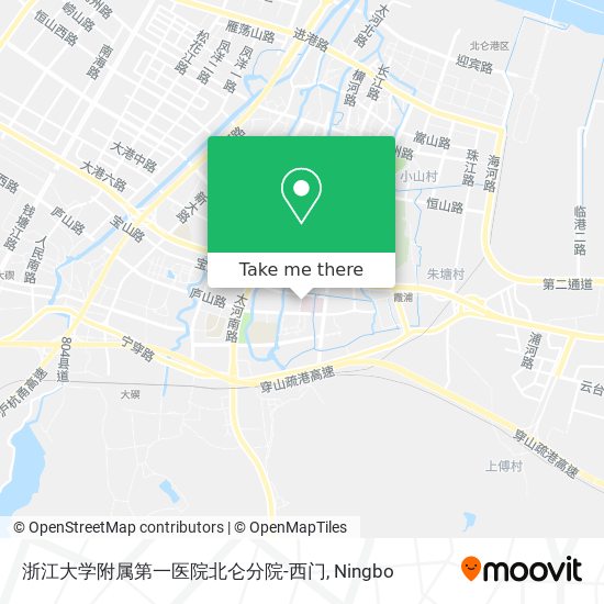 浙江大学附属第一医院北仑分院-西门 map