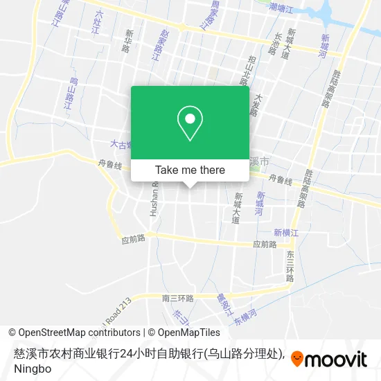 慈溪市农村商业银行24小时自助银行(乌山路分理处) map