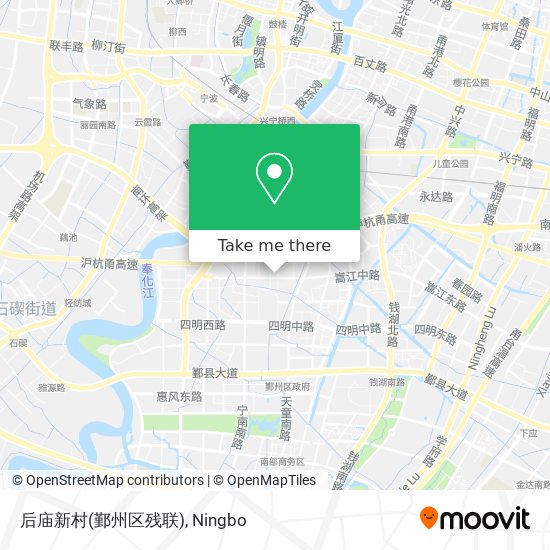 后庙新村(鄞州区残联) map
