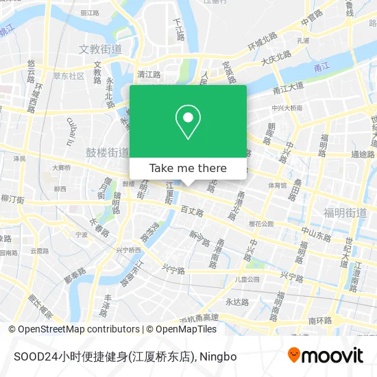 SOOD24小时便捷健身(江厦桥东店) map