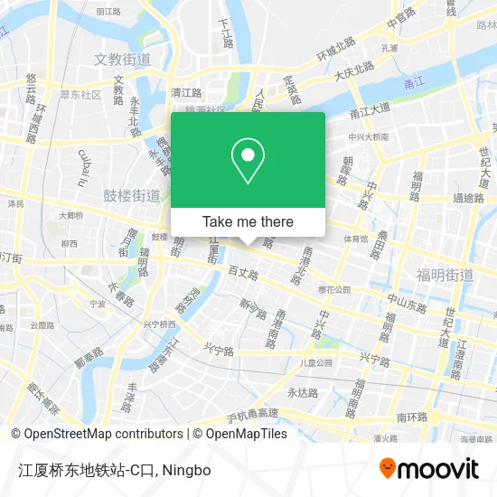 江厦桥东地铁站-C口 map