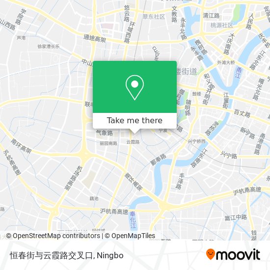 恒春街与云霞路交叉口 map
