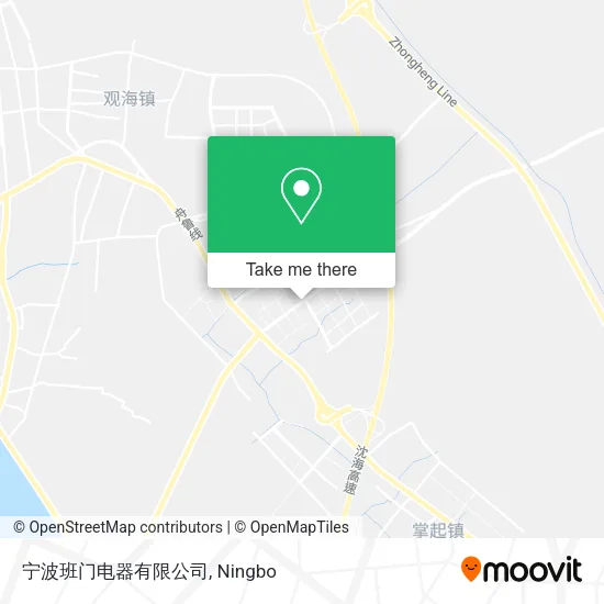 宁波班门电器有限公司 map