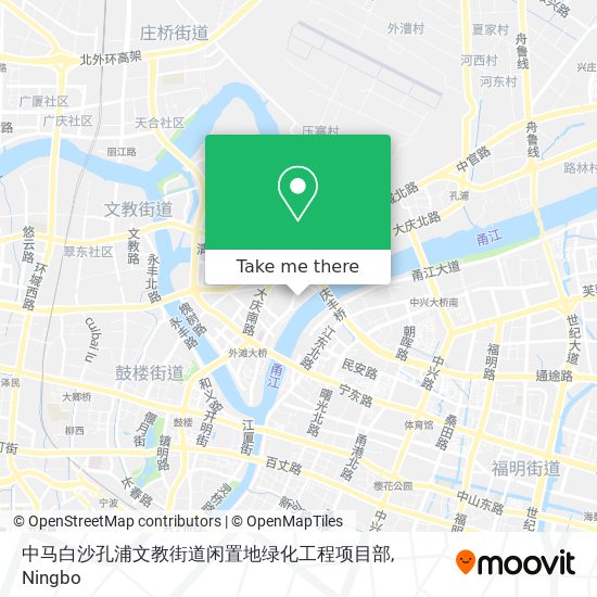 中马白沙孔浦文教街道闲置地绿化工程项目部 map