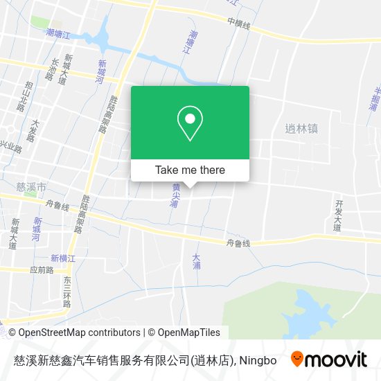 慈溪新慈鑫汽车销售服务有限公司(逍林店) map