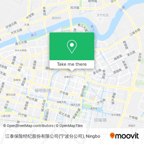 江泰保险经纪股份有限公司(宁波分公司) map