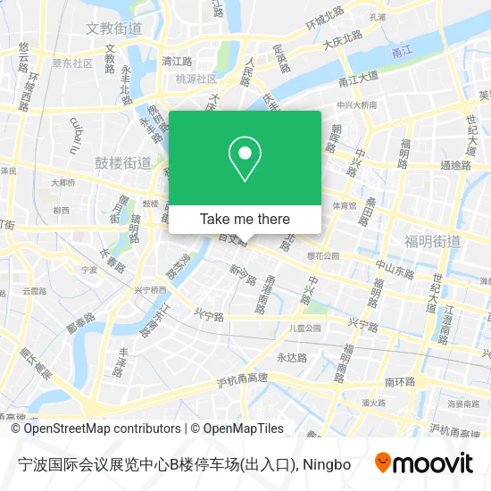宁波国际会议展览中心B楼停车场(出入口) map