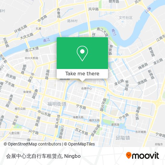 会展中心北自行车租赁点 map