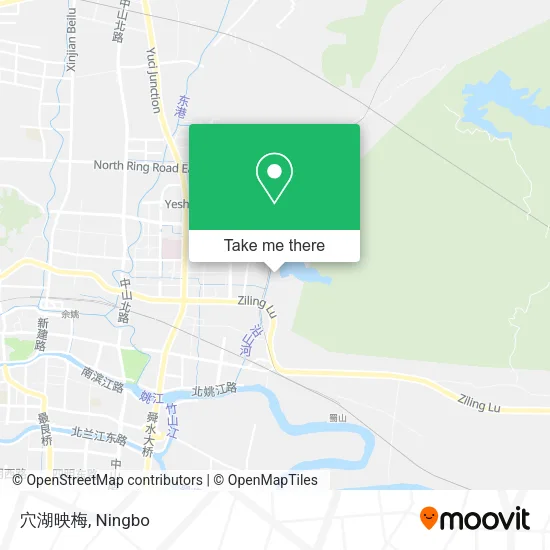 穴湖映梅 map