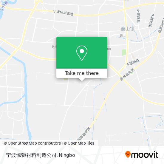 宁波惊狮衬料制造公司 map
