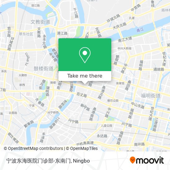 宁波东海医院门诊部-东南门 map