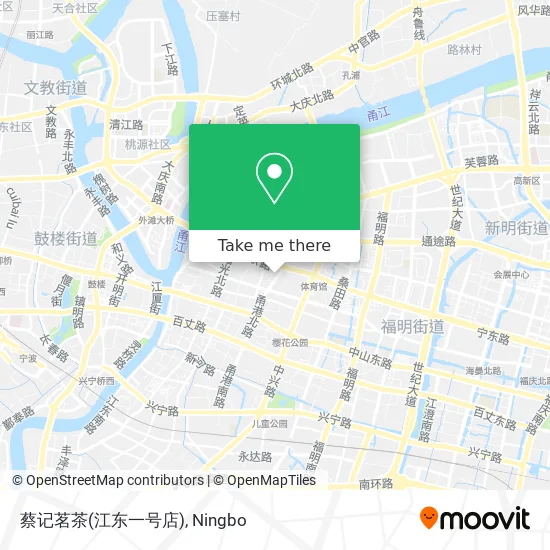 蔡记茗茶(江东一号店) map