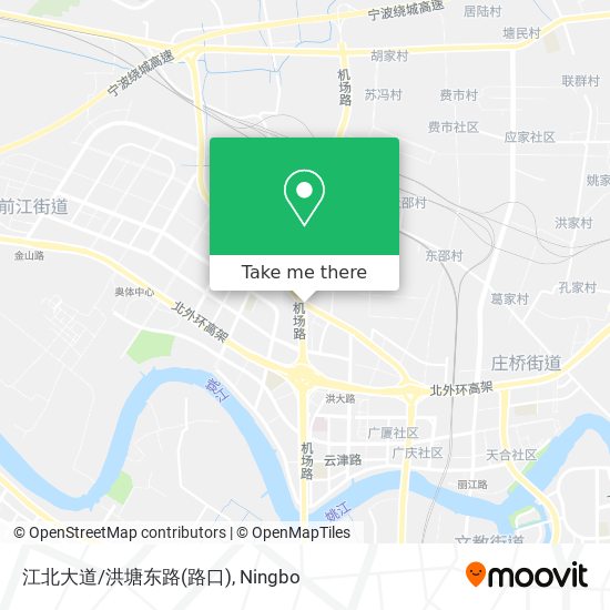 江北大道/洪塘东路(路口) map