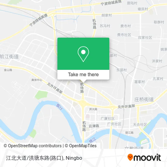 江北大道/洪塘东路(路口) map