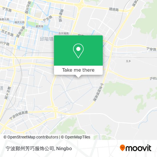 宁波鄞州芳巧服饰公司 map