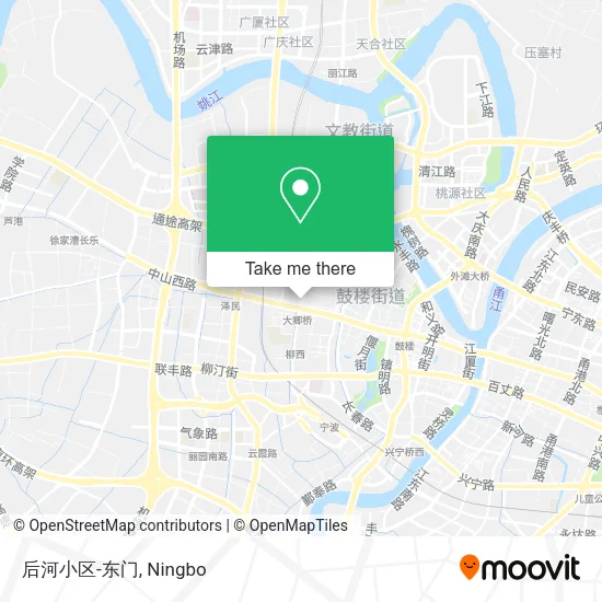 后河小区-东门 map