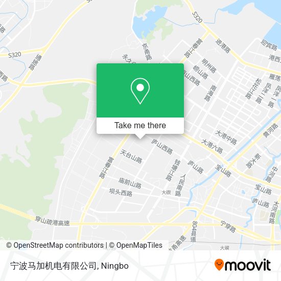 宁波马加机电有限公司 map
