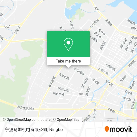宁波马加机电有限公司 map