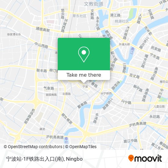 宁波站-1F铁路出入口(南) map