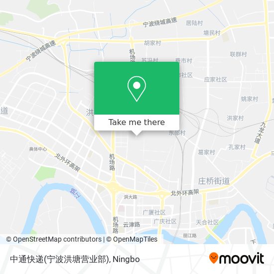中通快递(宁波洪塘营业部) map