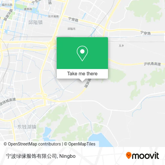 宁波绿缘服饰有限公司 map