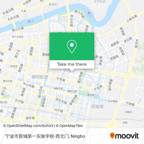 宁波市新城第一实验学校-西北门 map