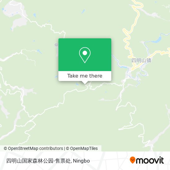 四明山国家森林公园-售票处 map