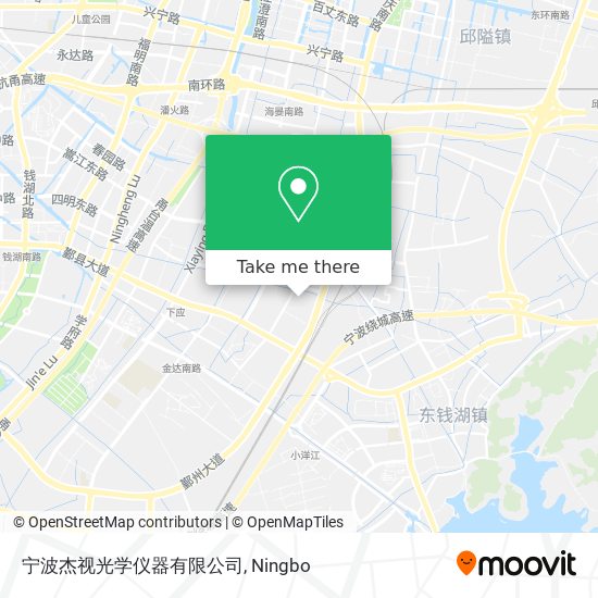 宁波杰视光学仪器有限公司 map