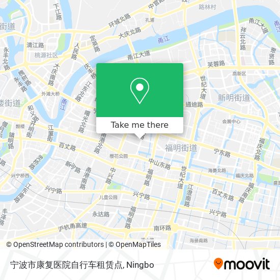 宁波市康复医院自行车租赁点 map