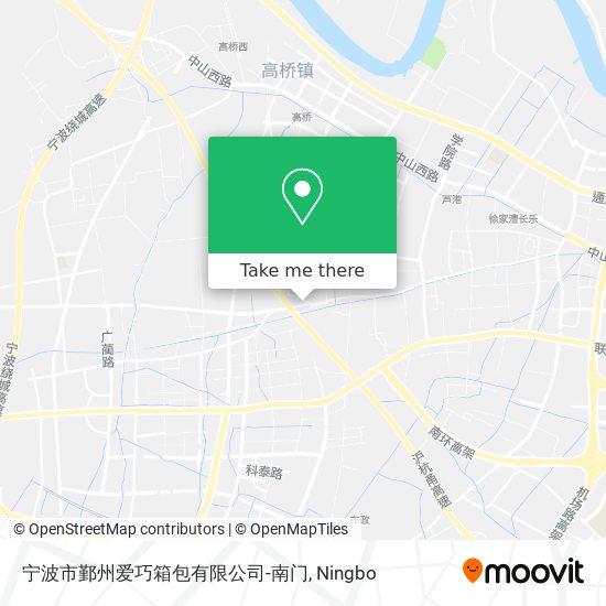 宁波市鄞州爱巧箱包有限公司-南门 map